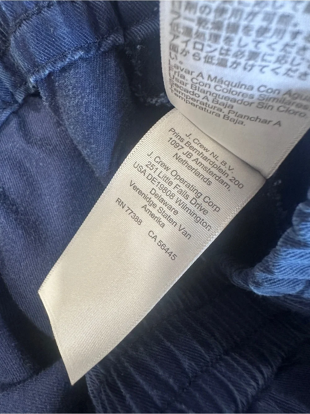 J.Crew Bright Navy Blue Wide Leg Pants